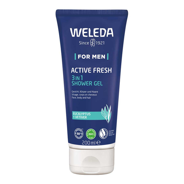 Weleda Active Fresh 3 in 1 Shower Gel for Men _2