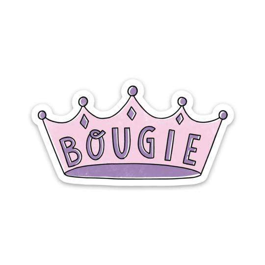 Big Moods 'Bougie' Crown Vinyl Sticker