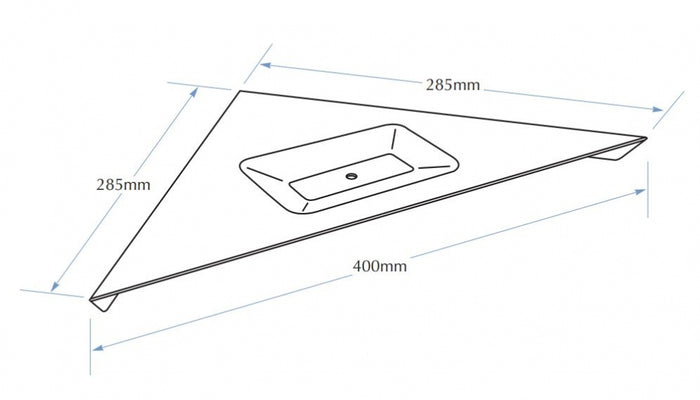 Bradley 7590 Corner Shelf with Soap Dish