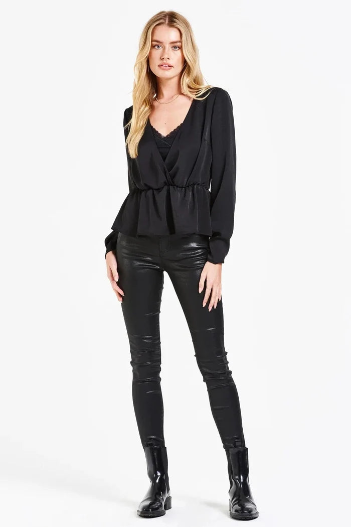 Dear John Paola Silky Wrap Top - Taryn x Philip Boutique
