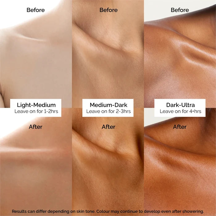 Sienna X Express Q10 Tinted Self Tan Mousse Results