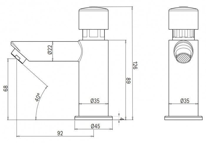 Gentec Flostop TFT2000 Timed Flow Pillar Tap