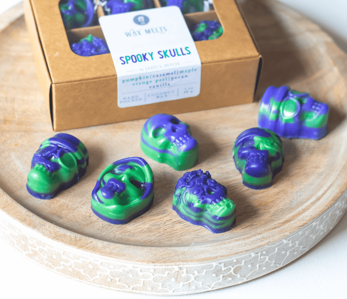 Halloween Wax Melts Spooky Skulls | Fall Tarts Pack of 6 - Jarful House