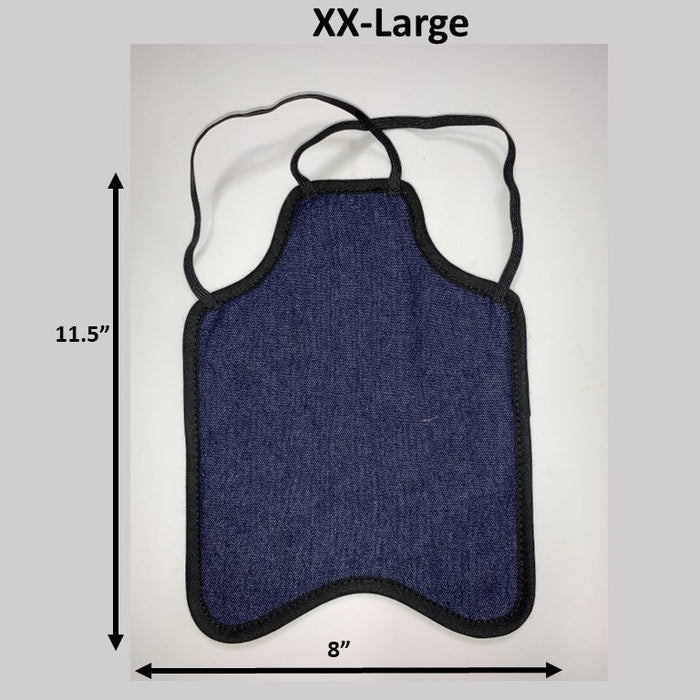 Denim / XXL (Extra Large Chickens/Small Turkeys) / Double Strap (crosses under neck)