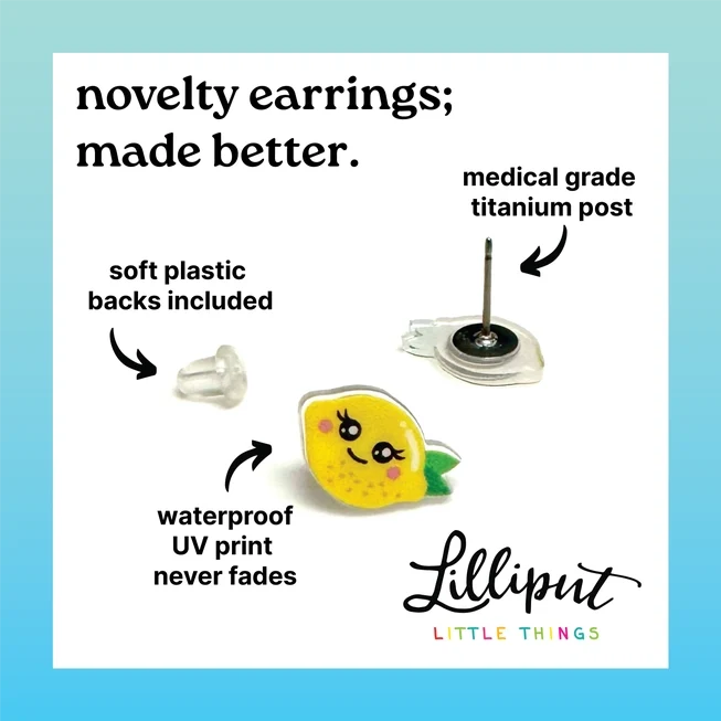 Lilliput Little Things Earrings - Book Stacks