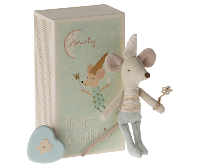 Maileg Tooth Fairy Mouse, Little Brother in Blue