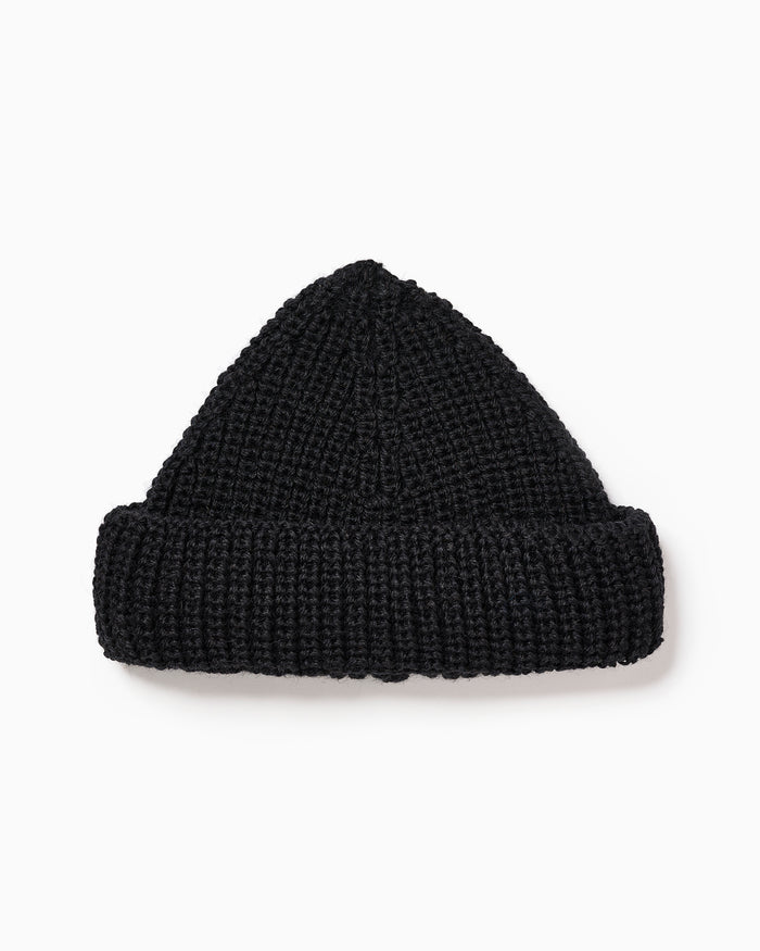 OFS. Short Wool Watch Cap - Black