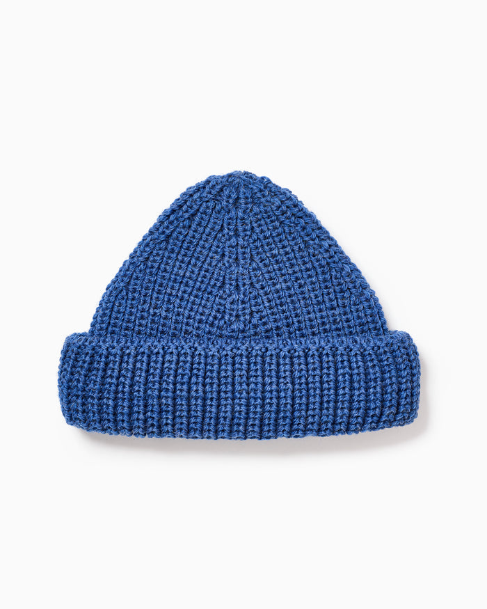 OFS. Short Wool Watch Cap - Indigo