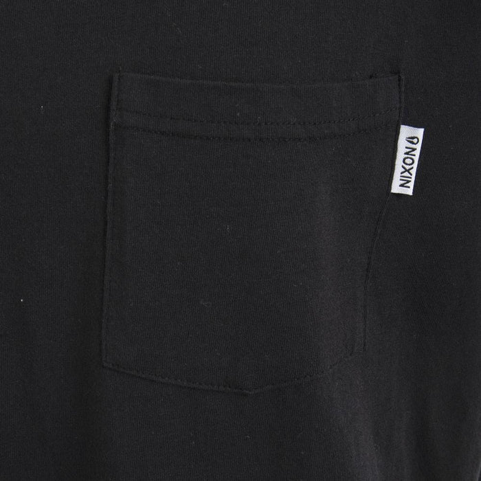 Polera Men All Black Pocket