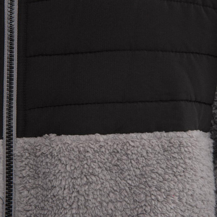 Poleron Sherpa Men Full Zip Black Grey