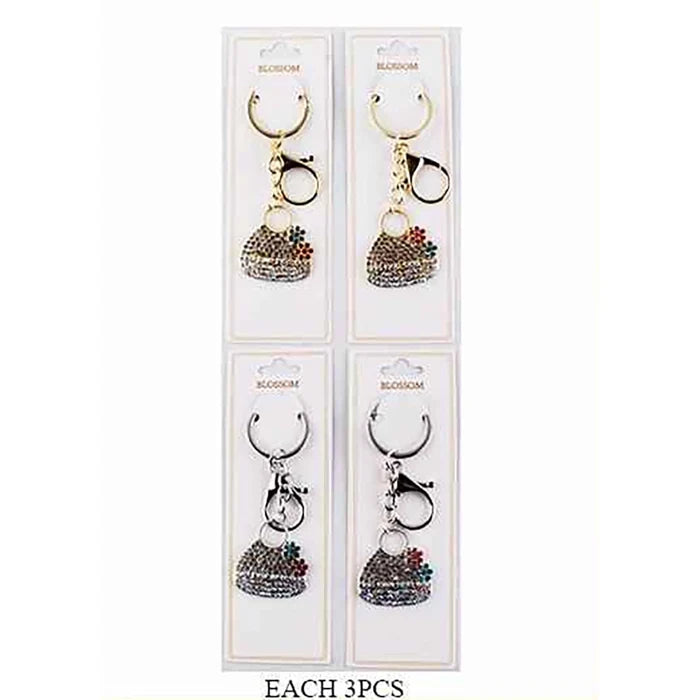 Product Title Blossom Rhinestone Handbag Keychain – Sparkling Crystal Purse Charm & Bag Accessory (IKC-971)