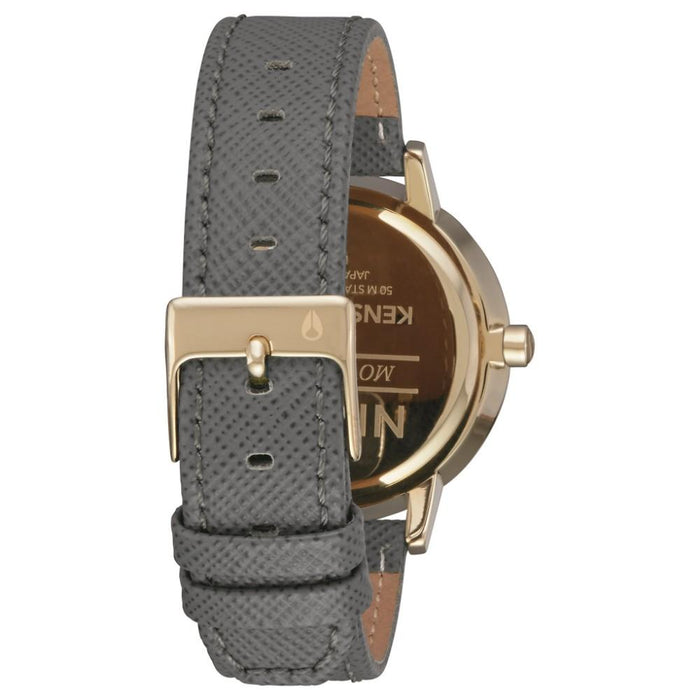 Reloj Kensington Leather Gold Charcoal