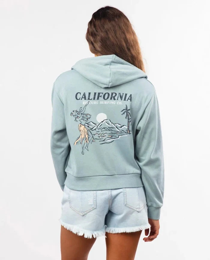 Rip Curl Ladies Diamond Bay Desto Zip Through Fleece
