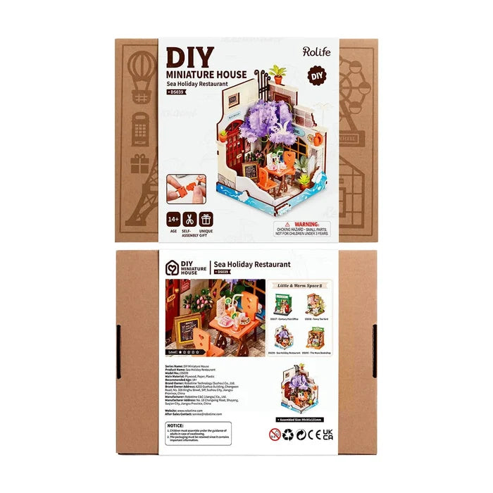 Rolife DIY Miniature House Sea Holiday Restaurant