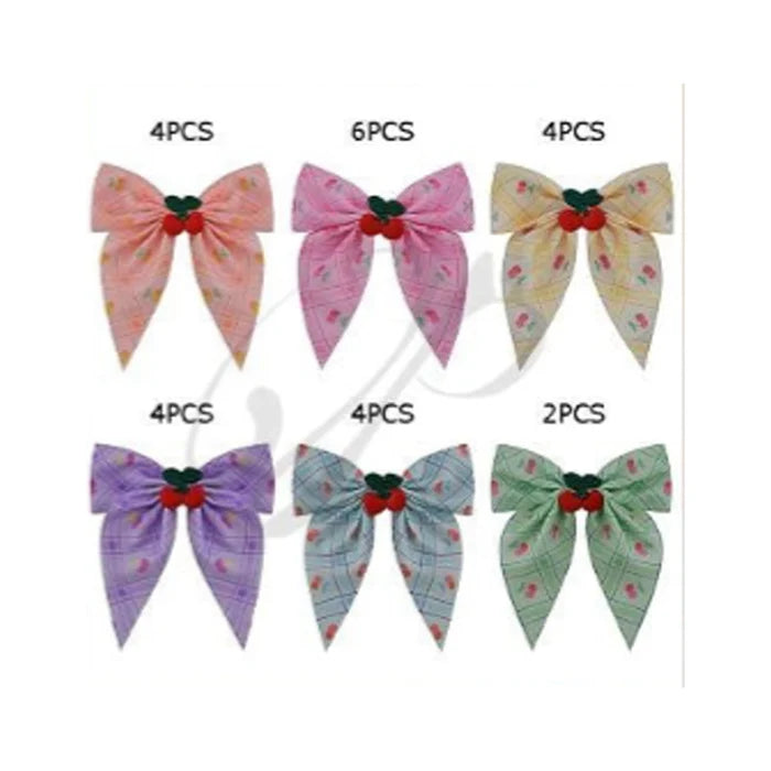 Sweet Cherry Plaid 12cm Statement Bow