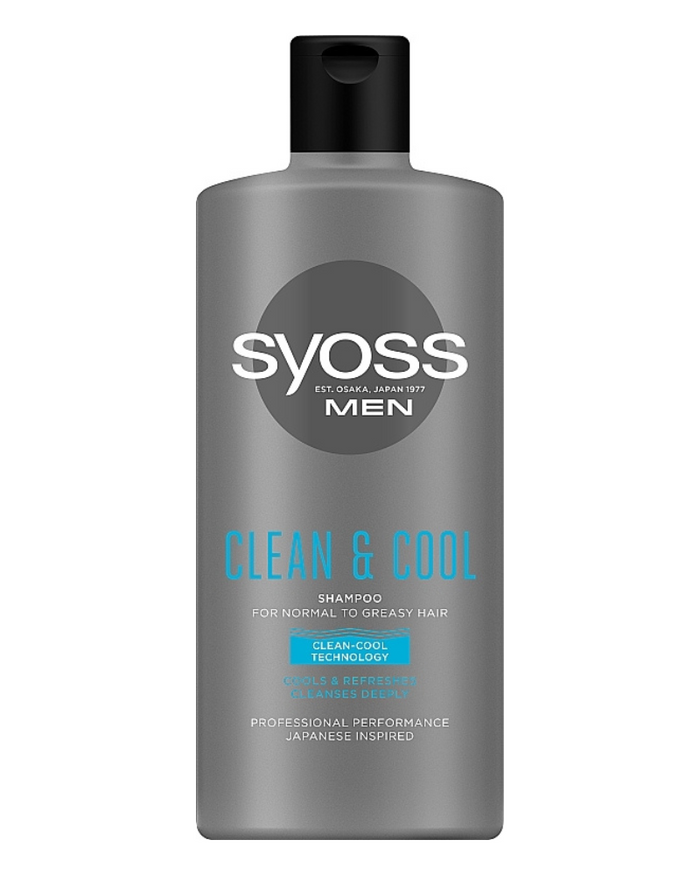 Syoss Men Clean & Cool Shampoo, 440ml