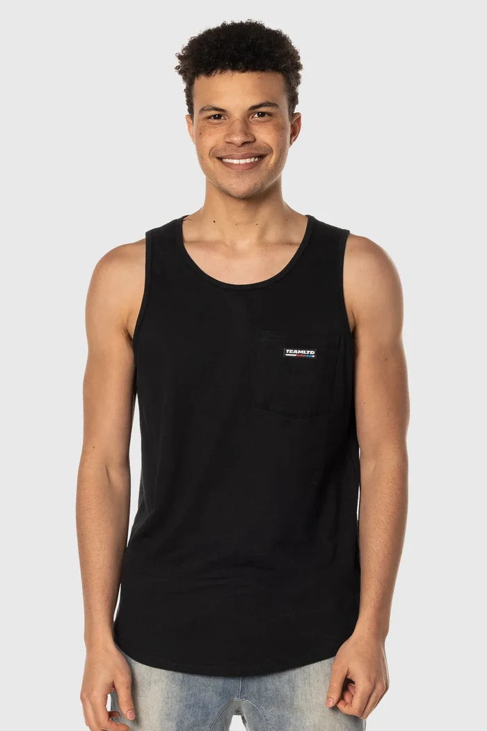 TEAMLTD Mens Pocket Tank Black