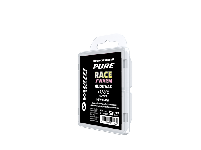 A product picture of the Vauhti RACE NEW SNOW WARM Melt Wax | 45g (7C/-3C)