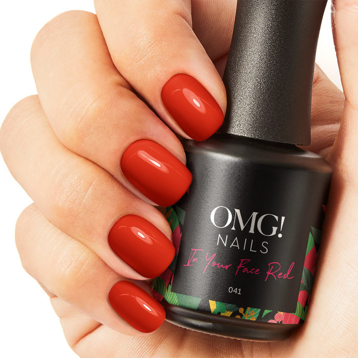 041 In Your Face Red Gel Polish