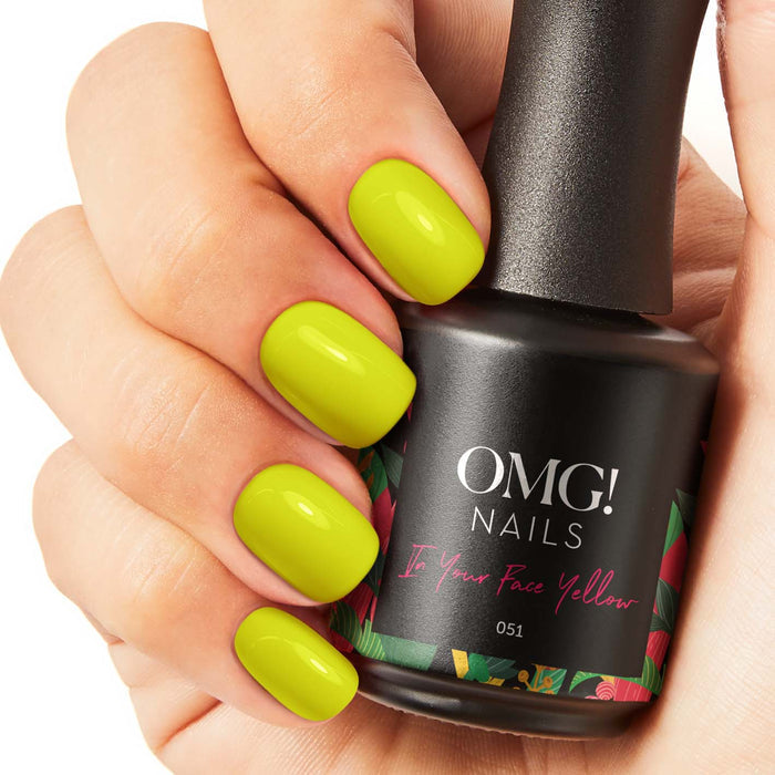 051 In Your Face Yellow Gel Polish