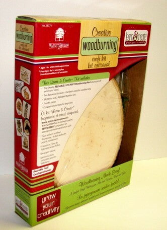 Creative Woodburning Kit with On-Off Switch, Tip, Wood and Accessories