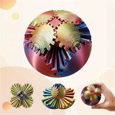 3D Printed Large Gear Ball Fidget