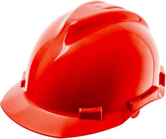 4 Point Ratchet Red Hard Hat - HH10R4P - RED