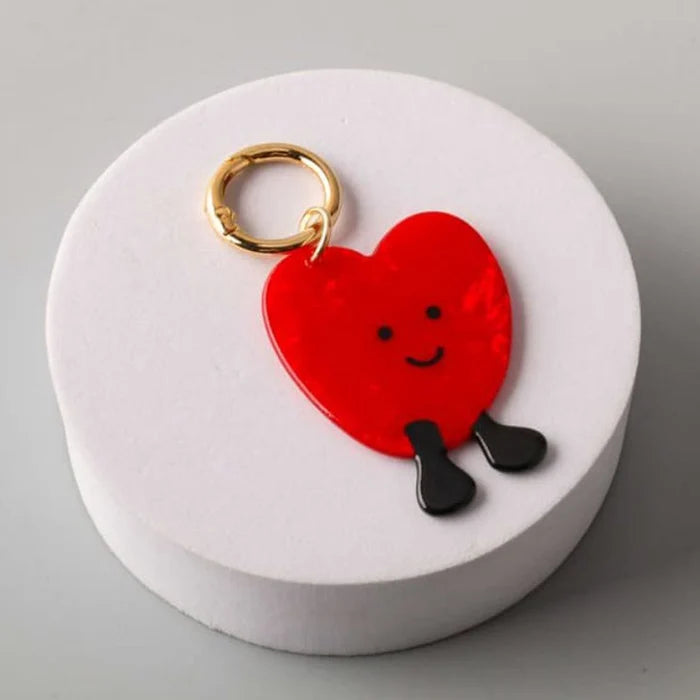 Adorable Heart Character Keychain / Bag Charm