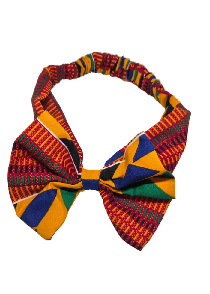 Kente Bow (Small/Kid Head/20in)