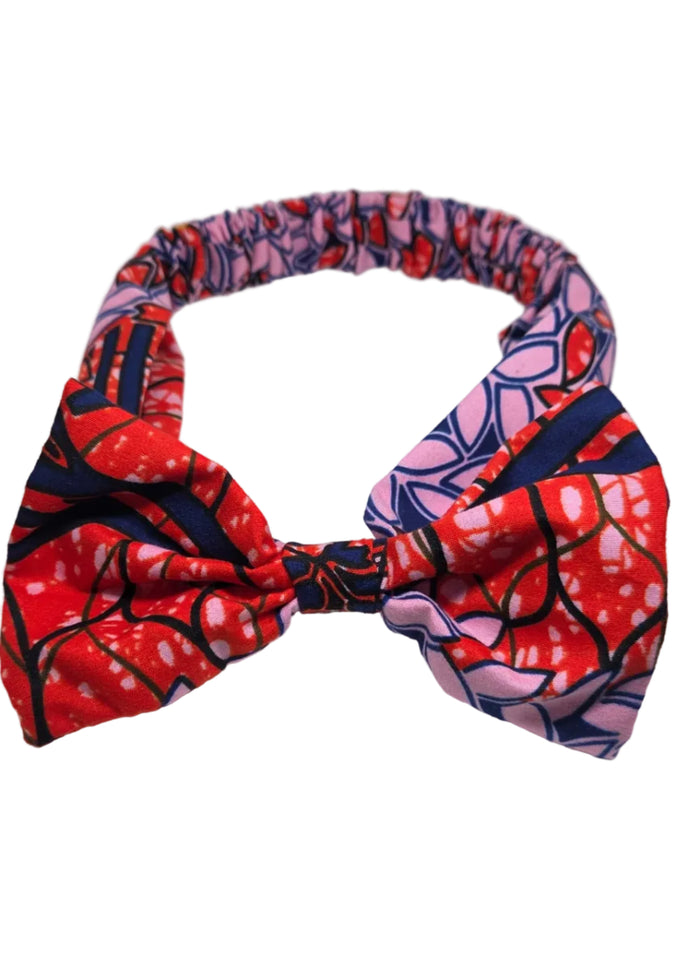 Red/Pink Bow (Medium/Regular Adult Head/22in)