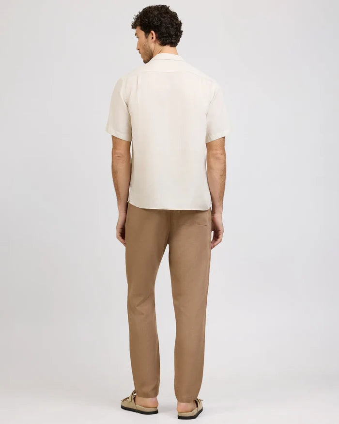 Air Linen Pull On Pant Sandlewood