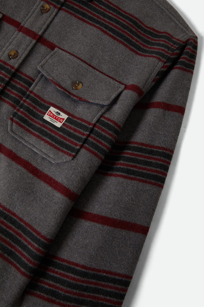 Men's Altered Threads Overshirt in the color Multi Blanket Stripe - Additional Laydown image