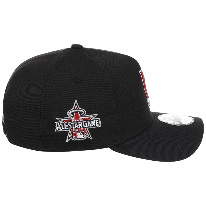 Anaheim Angels MLB Flipmode 2.0 Black Dome New Era 9FORTY A-Frame (Black/Black/Kelly Green)