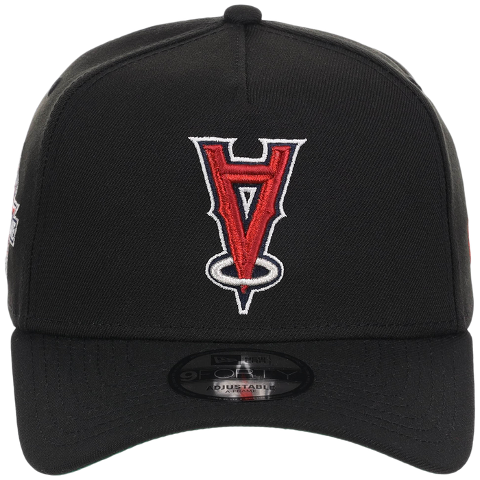 Anaheim Angels MLB Flipmode 2.0 Black Dome New Era 9FORTY A-Frame (Black/Black/Kelly Green)