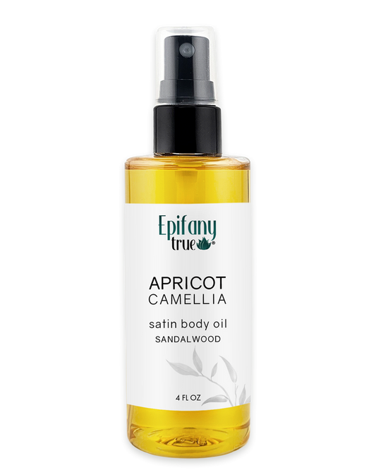 Apricot & Camellia Satin Body Oil 4oz