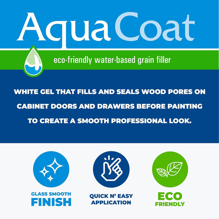 Aqua Coat WHITE Cabinet Grain Filler