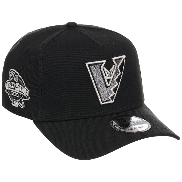 Arizona Diamondbacks MLB Flipmode 2.0 Liquid Titanium New Era 9FORTY A-Frame (Black/Black/Gray)