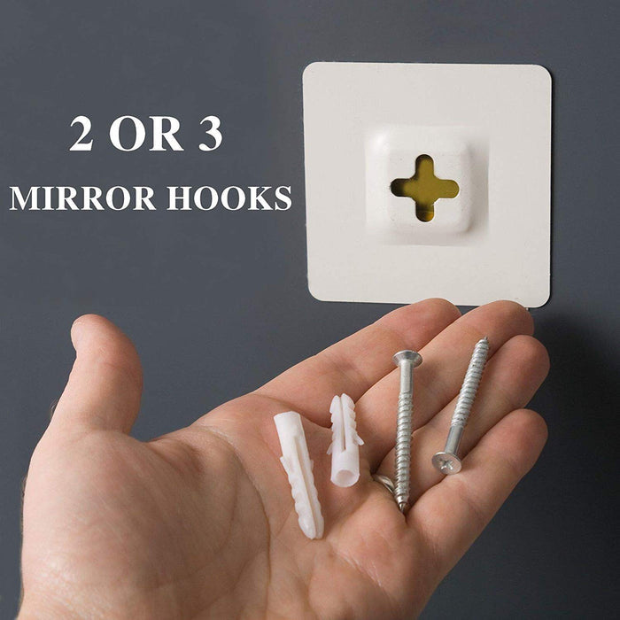 Asymmetric Rounded Frameless Mirror