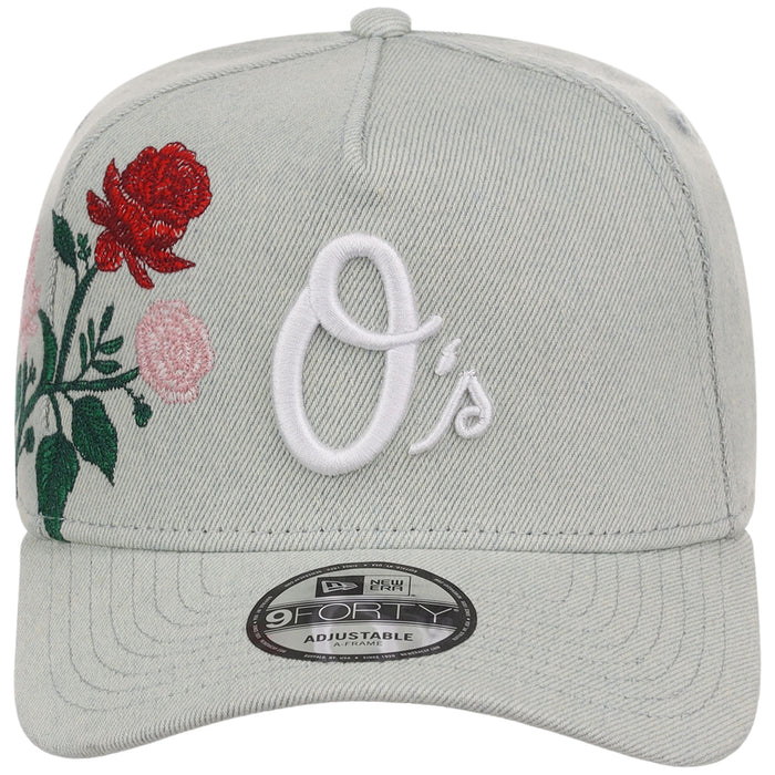 Baltimore Orioles MLB Denim Flower New Era 9FORTY