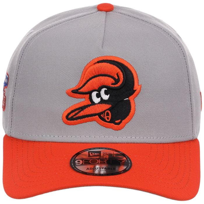 Baltimore Orioles MLB Flipmode 2.0 New Era 9FORTY A-Frame (Gray/Orange/Gray)