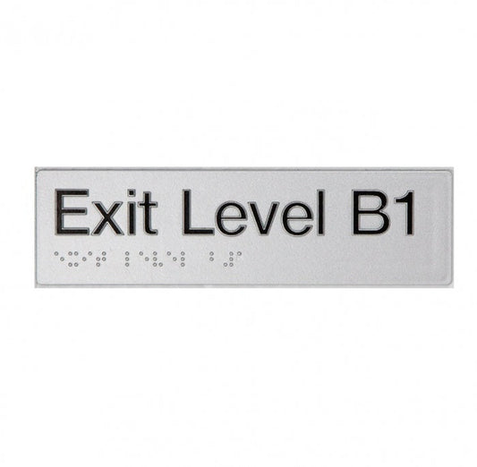 BEST BUY EB1 Exit Sign Basement 1 Braille