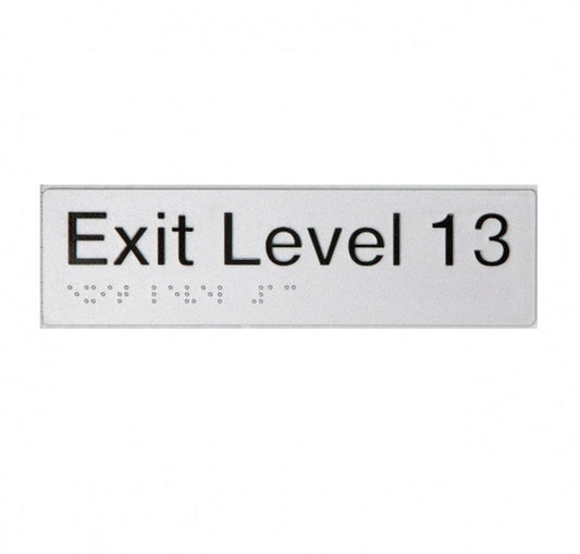 BEST BUY EL13 Exit Sign Level 13 Braille