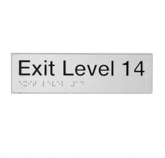 BEST BUY EL14 Exit Sign Level 14 Braille