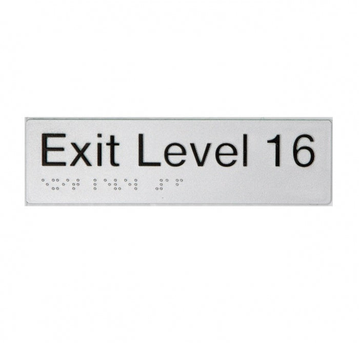 BEST BUY EL16 Exit Sign Level 16 Braille