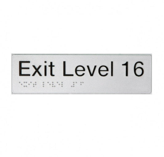 BEST BUY EL16 Exit Sign Level 16 Braille