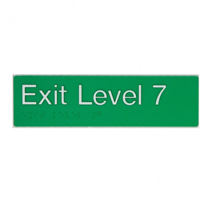 BEST BUY EL7 Exit Sign Level 7 Braille