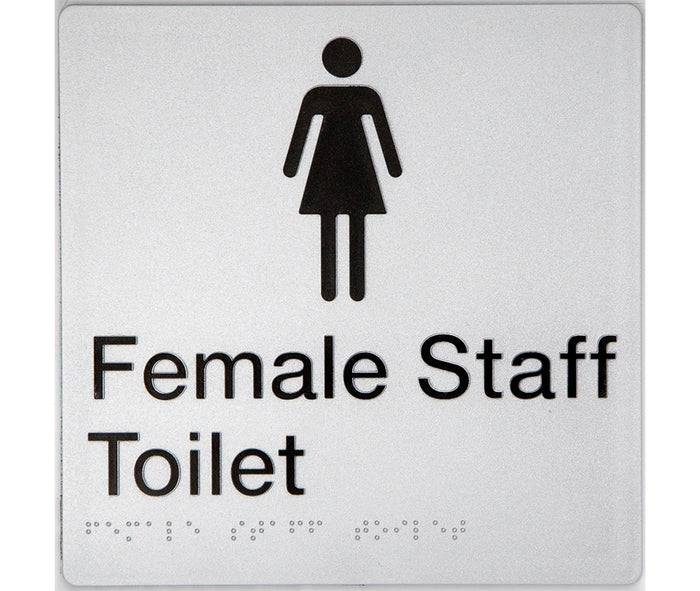 BEST BUY Female Staff Toilet Amenity Sign Braille