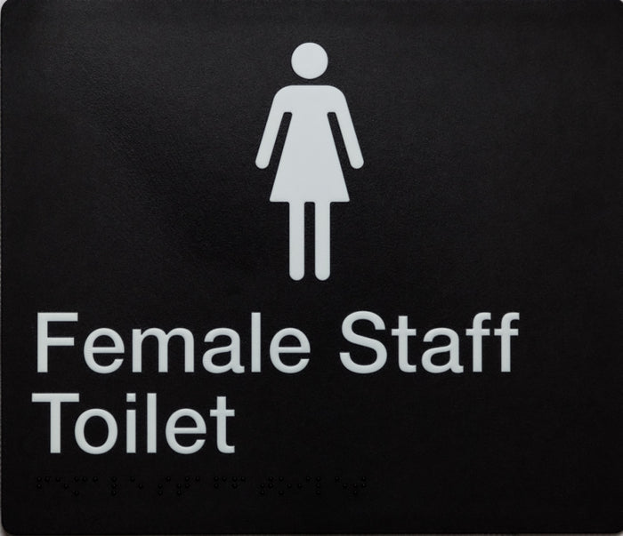 BEST BUY Female Staff Toilet Amenity Sign Braille