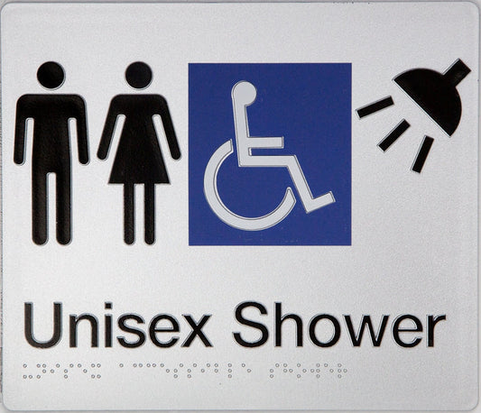 BEST BUY MFDS Unisex Accessible Shower Sign Braille