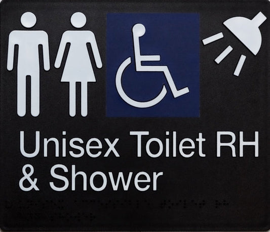 BEST BUY MFDTS/RH-BLACK Unisex Toilet RH and Shower
